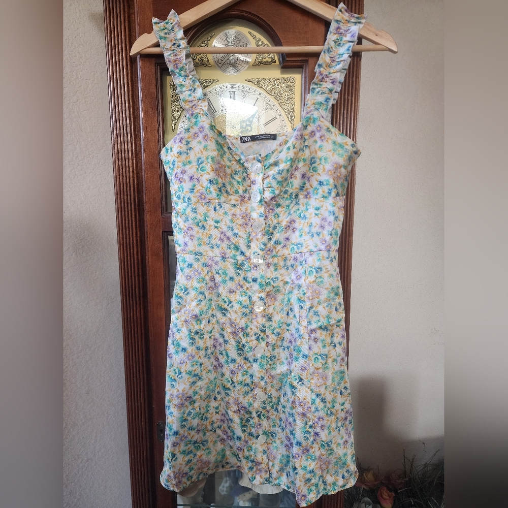 ZARA Floral Mini Dress XS